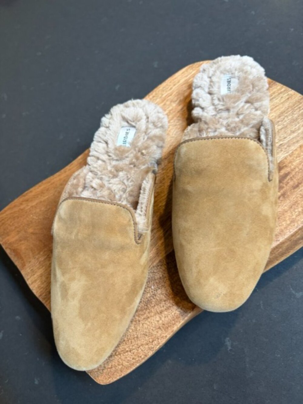 BIRDIES Phoebe Shearling Mule Slipper Size 8 Tan - Picture 5 of 9